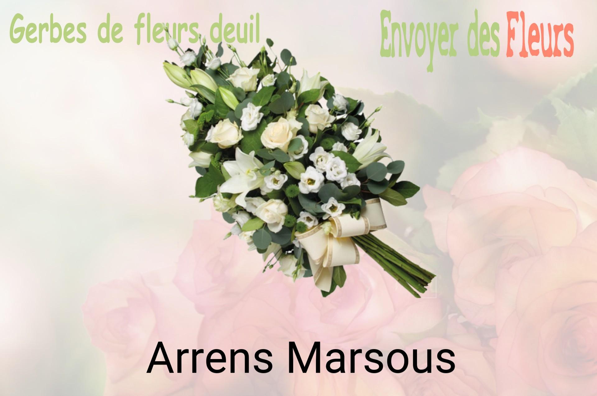 Gerbe de fleurs de deuil livrée à Arrens-Marsous